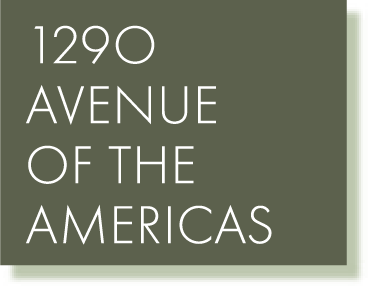 1290 Avenue of the americas marker on map