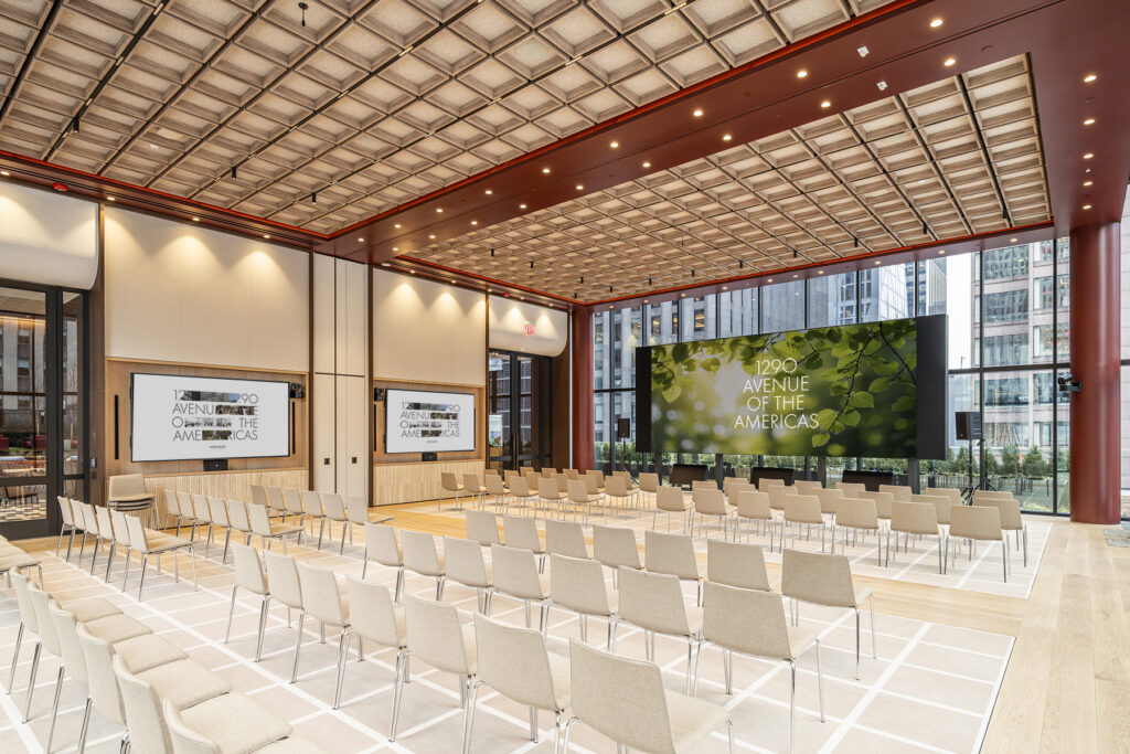 Pavilion at Midday with Conference Layout