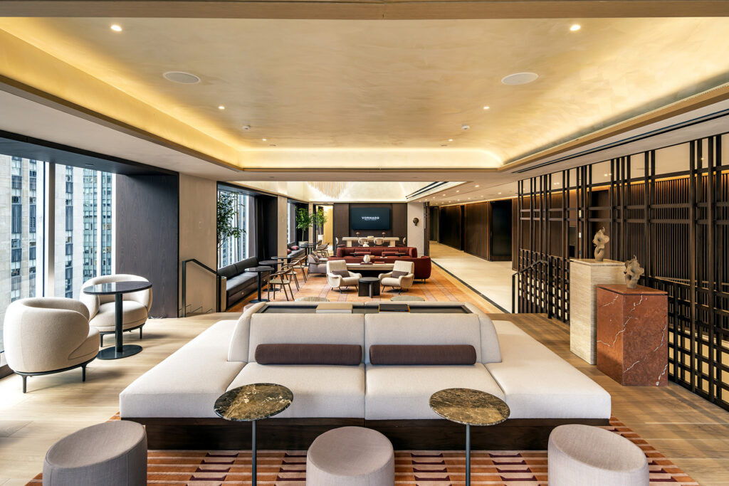 Elevated Reception Lounge Area